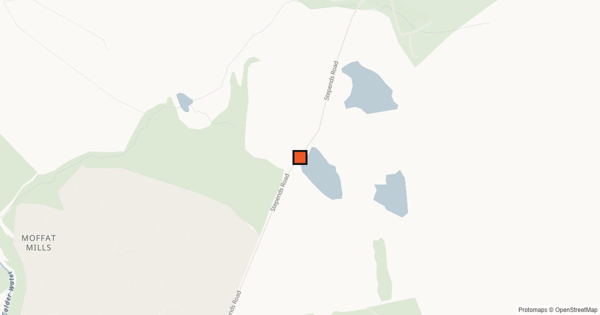Map showing the location of Stepends, Airdrie